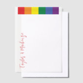 Rainbow Gay Trouwtekst Sjabloon (Offset)
