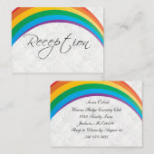 Rainbow Gay Wedding - Receptie Informatiekaartje (Voorkant / Achterkant)