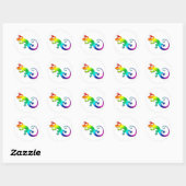 Rainbow Gecko Stickers (Vel)