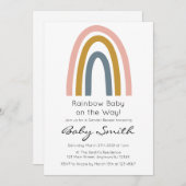 Rainbow Gender onthulling Uitnodiging (Voorkant / Achterkant)