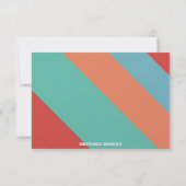 RAINBOW GENDER REVEAL STEMMING BALLOT Uitnodiging (Achterkant)