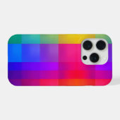 Rainbow Geometric Abstract Gradient Design iPhone Hoesje (Achterkant horizontaal)