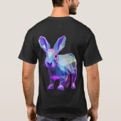 Rainbow Geometric Rabbit T-shirt (Achterkant)