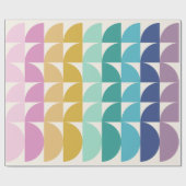 Rainbow Geometric Shaptern Pattern van Cute Pastel Cadeaupapier (Vlak)