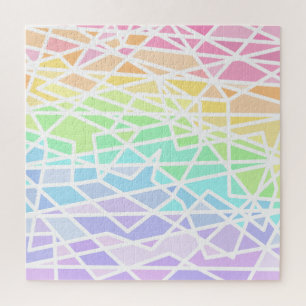 Rainbow Geometric uitdagend Jigzaag Puzzle Legpuzzel