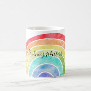 Rainbow gepersonaliseerd inspirerend quote koffiemok