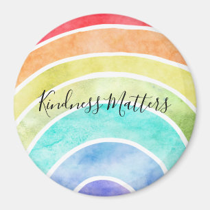 Rainbow gepersonaliseerd inspirerend quote magneet