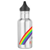 Rainbow - gepersonaliseerd, jouw naam waterfles (Links)