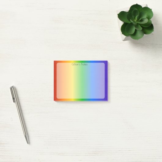 Rainbow Gepersonaliseerd Post-it® Notes (Kantoor)