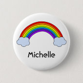 Rainbow Gepersonaliseerd Ronde Button 5,7 Cm (Voorkant)