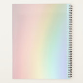 Rainbow gepersonaliseerde planner met aangepaste n (Achterkant)
