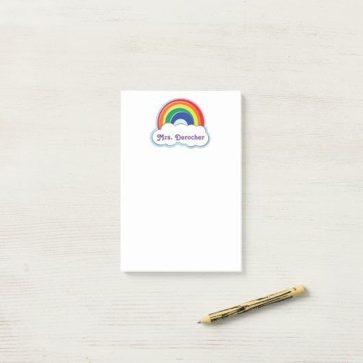 RAINBOW | gepersonaliseerde posten Post-it® Notes (Op bureau)