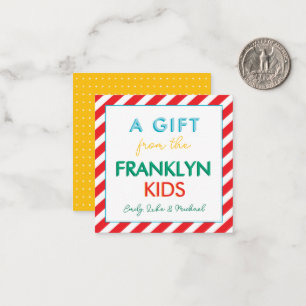 Rainbow Gepersonaliseerde Verwant Geschenkbehuizin Notitiekaartje