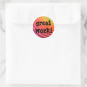Rainbow GEWELDIG WERK stickers (Tas)