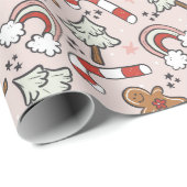 Rainbow Gingerbrood Cadeaupapier (Rol Hoek)