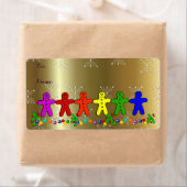 Rainbow Gingerbrood Etiket (Insitu)