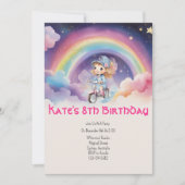 Rainbow Girl 8e anniversaire Invitation (Devant)