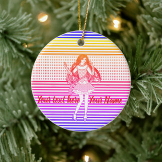 Rainbow girlfriend keramisch ornament