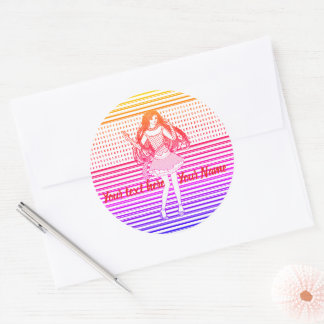 Rainbow girlfriend ronde sticker
