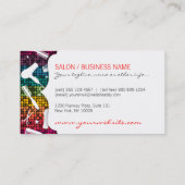 Rainbow Glam Hair Salon Visitekaartjes (Achterkant)