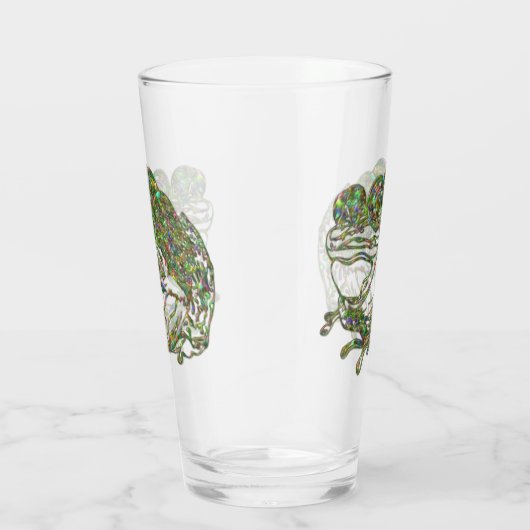 Rainbow Glas in lood Look Frog Art Bier Drink (Rechts)