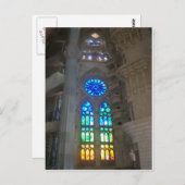 Rainbow Glas in lood Windows Briefkaart (Voorkant / Achterkant)