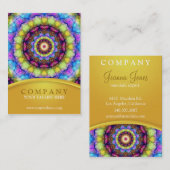 Rainbow Glass Mandala - chubby Visitekaartje (Voorkant / Achterkant)