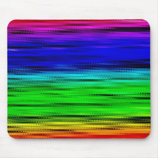 Rainbow Glass Mousepad Muismat (Voorkant)