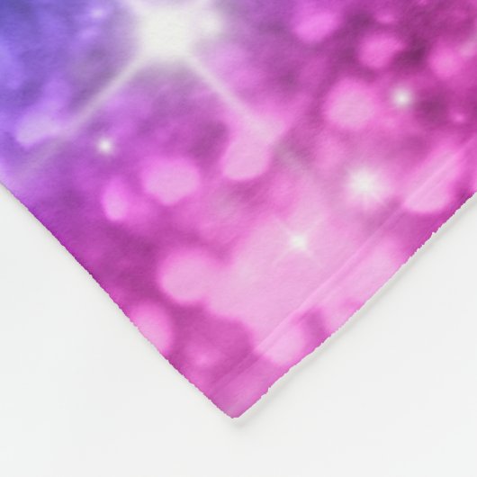 Rainbow Glitter Blanket Fleece Deken (Hoek)