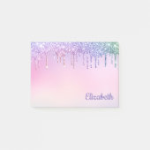 Rainbow Glitter Drift op maat Post-it® Notes (Voorkant)