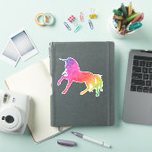 Rainbow Glitter Eenhoorn Paard Sprankel Sticker (iPad Cover)