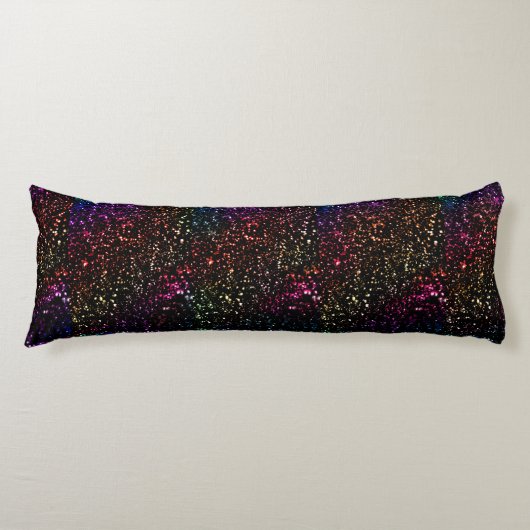 Rainbow Glitter Effect Body Pillow Lichaamskussen (Voorkant)