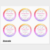 Rainbow Glitter en White Product Packaging Labels (Vel)