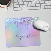 Rainbow Glitter, gepersonaliseerd Muismat
