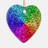 RAINBOW GLITTER KERAMISCH ORNAMENT (Rechts)