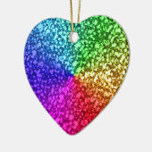 RAINBOW GLITTER KERAMISCH ORNAMENT (Links)