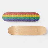 Rainbow Glitter Kijk Pride Fun Skateboard (Horizontaal)