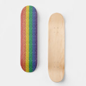 Rainbow Glitter Kijk Pride Fun Skateboard (Voorkant)