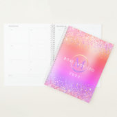 Rainbow Glitter Metallic Monogram 2023 Boss Lady Planner (Display)