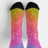 Rainbow Glitter Monogram Sokken (Top)