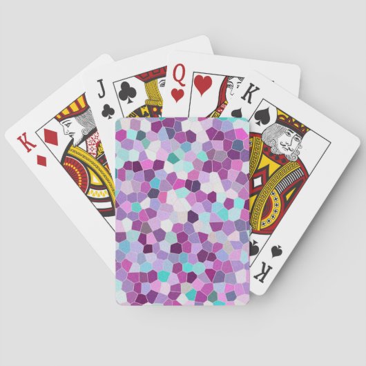 Rainbow Glitter Mosaic No. 01 Pokerkaarten (Achterkant)