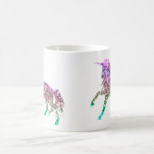 Rainbow Glitter Sparkle Unicorn Iridescent Mok (Center)