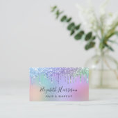 Rainbow Glitter steekt schoonheid af Visitekaartje (Staand voorkant)