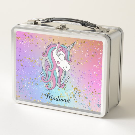 Rainbow Glitter Unicorn Sparkle Personated (Voorkant)