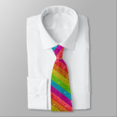 Rainbow Glitter Unicorn Sparkly LGBTQ Sparkles Stropdas (Gebonden)