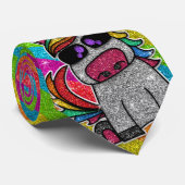 Rainbow Glitter Unicorn Sparkly LGBTQ Sparkles Stropdas (Opgerold)