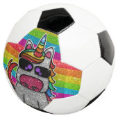 Rainbow Glitter Unicorn Sparkly LGBTQ+ Sparkles Voetbal (Drie kwart)