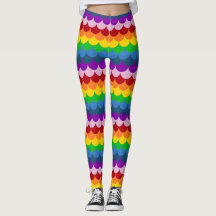 Rainbow Glittery Mermaid Scales Patroon