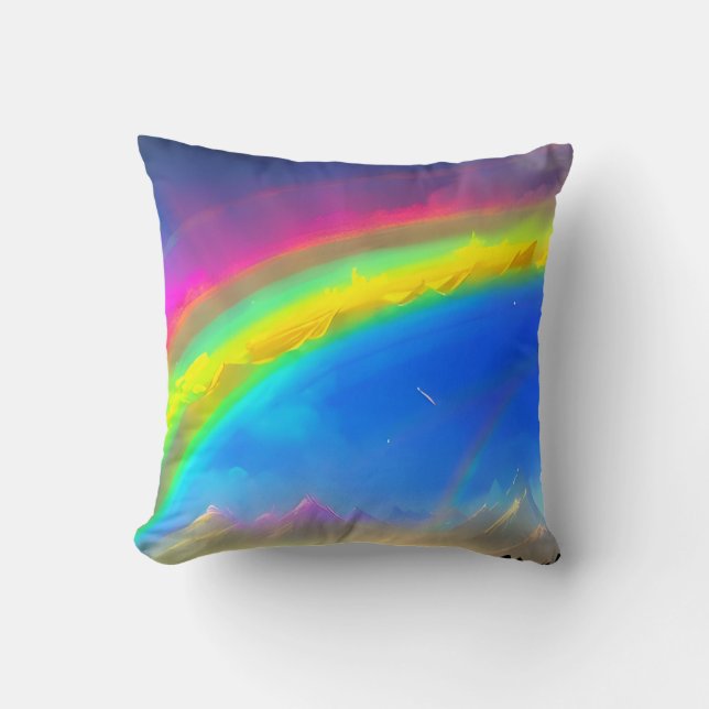 Rainbow Glow Sky Kussen (Voorkant)