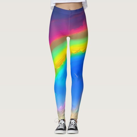 Rainbow Glow Sky Leggings (Voorkant)